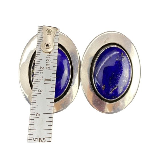 Native American Earrings and Ring Set Navajo Jewelry Willie Shaw Sterling Silver - Picture 8 of 9